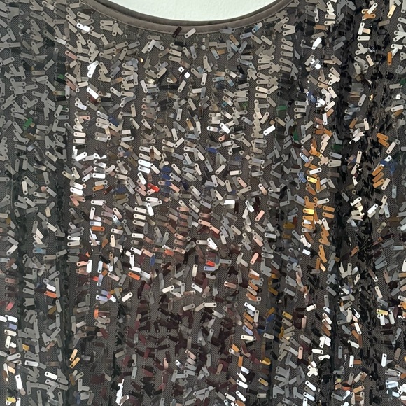 Tahari Luxe Black Sequin Tank Top Plus Size 22W - Picture 3 of 6